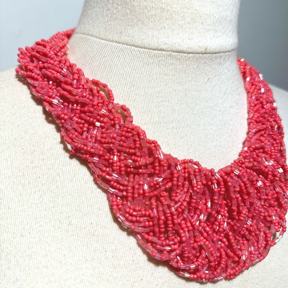 Coral Beaded Necklace